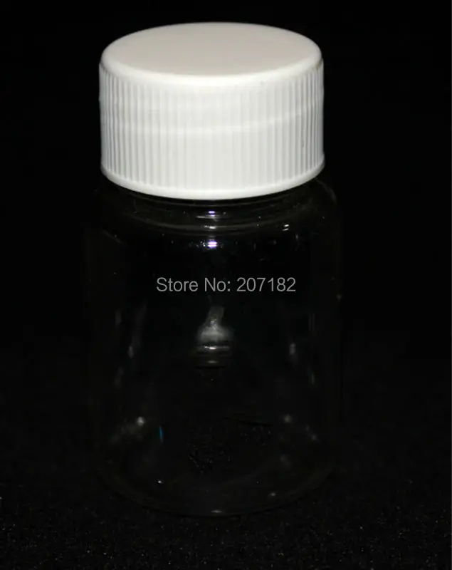 (100pcs/lot) 30ml/30g Transparent PET Medical Bottle, Cosmetic Bottle, Capsule Bottle, Plastic Bottle with aluminium foil pad