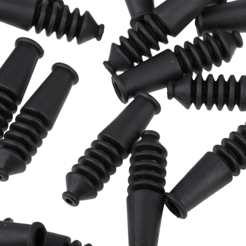 40 Pieces Soft Rubber Housing End Caps Bike Ferrules Ferrule Brake Cable Bicycle Cables Housing Bicycle V Brake Noodle Boots