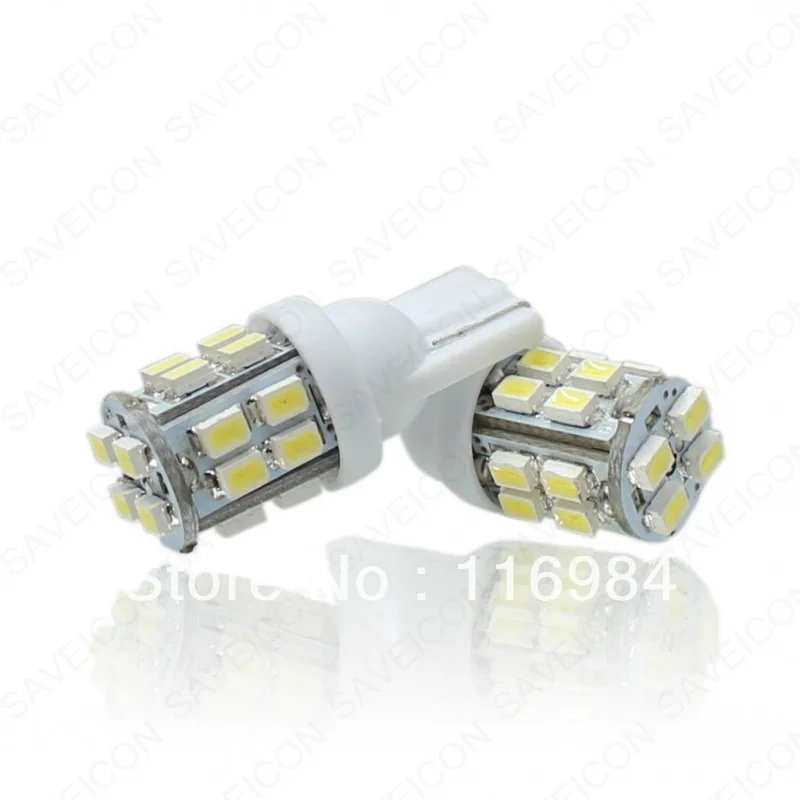 2PCS White Super Bright T10 194 168 921 2825 W5W 20 SMD LED Car Lights Bulb