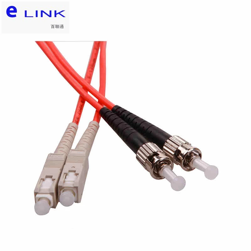 Cavo patchcord in fibra ottica SC-ST OM1 OM2 duplex Multimodale 3.0mm 62.5/125um cavo in fibra ottica ponticello spedizione gratuita ELINK 20 pz ST SC