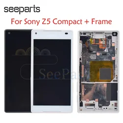 New For SONY Xperia Z5 Compact LCD Display With Frame Touch Screen Digitizer Assembly E5803 E5823 For 4.6