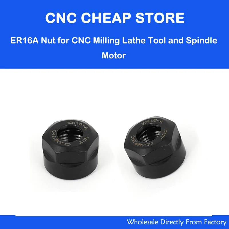 

2PCS/lot ER16A Collet Nut for ER16 COLLET For CNC Router End Mill milling Cutter engraving Machine Tools Holder