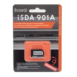 BaseQi Lenovo 901A Aluminum Stealth drive Micro SD Memory Card Adapter SD Card ReaderFor Lenovo YOGA 900 and Lenovo YOGA 4 pro