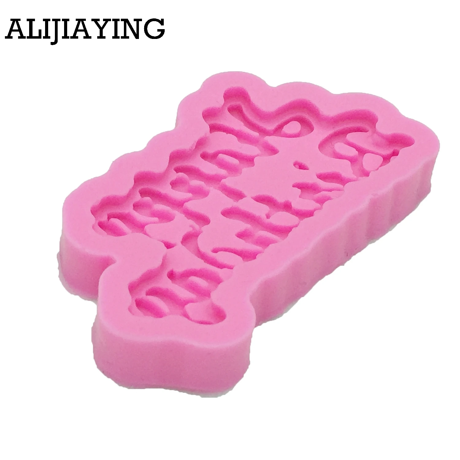 M1174 Silicone 3D Happy Birthday Letters Numers Mold For Ice Jelly Chocolate Mold Birthday Cake Decorating Tool Mould