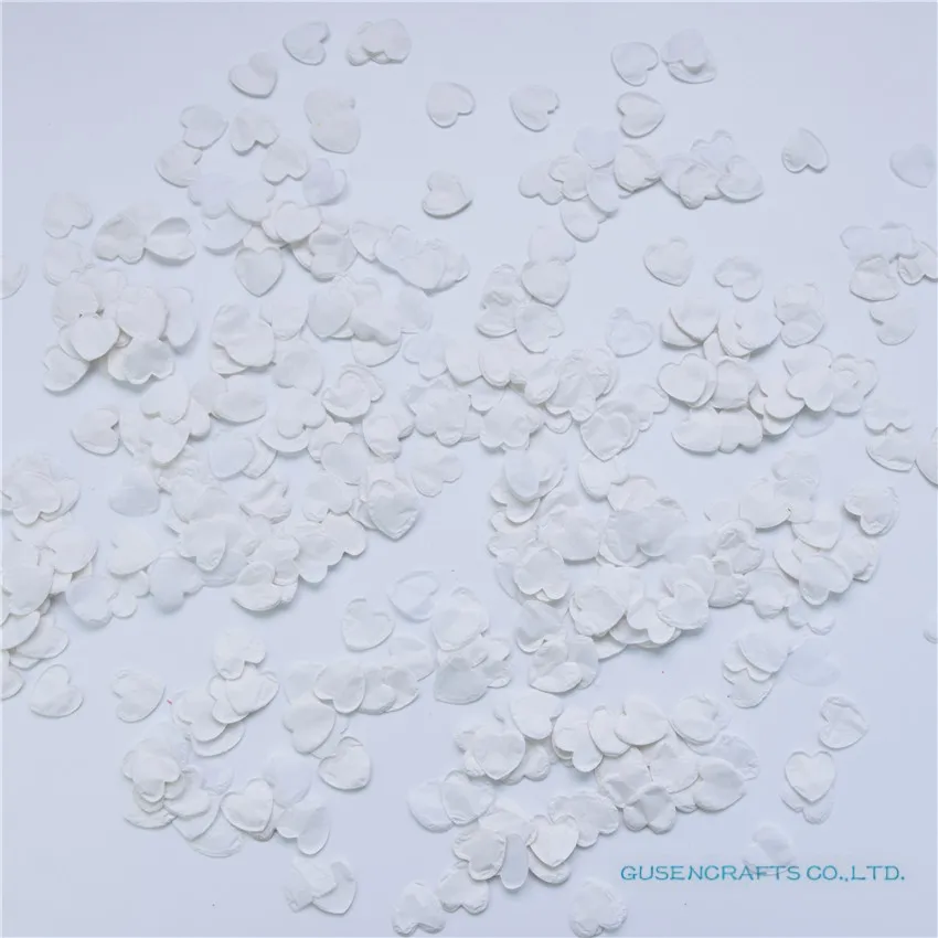 1500pcs Heart  Paper Confetti Party Christmas Table Decoration birthday party Decorative Supplies white deep green red