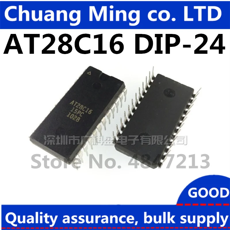 Free Shipping 5-10pcs AT28C16 AT28C16-15PU AT28C16-15PI AT28C16-15PC 28C16 DIP-24 IC