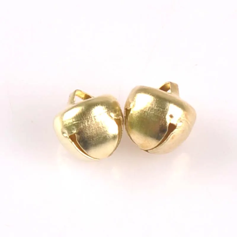 Złoty/srebrny żelaza krzyż mały Jingle Bells świąteczne dekoracje zawieszki DIY rzemiosło akcesoria do rękodzieła 6/8/10mm 100 sztuk cp2010 — zdjęcie 4