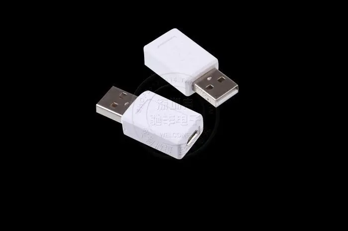 new USB 5P Male to Micro USB Female Converter Connector Male to Female Adapter Classic Simple Design Black Wholesale