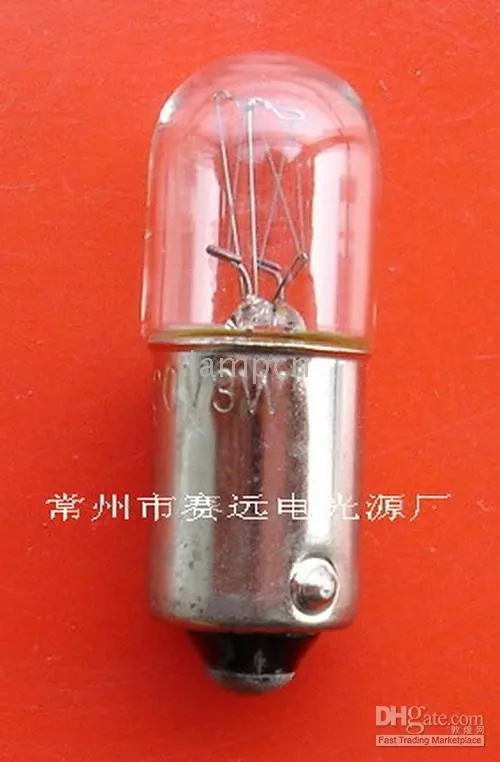 

120v 3w a050 GOOd!miniature lamp ba9s t10x28