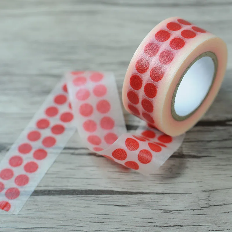 Free shipping Beautiful  masking  washi  tape/20mm*10m*2rolls red  dot masking washi tape