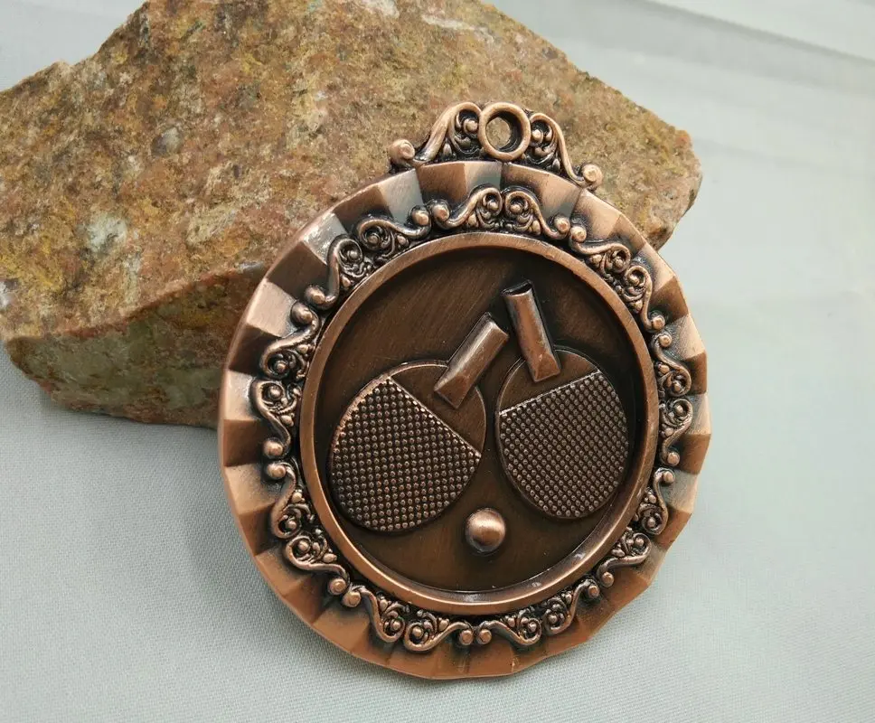 Tafeltennis School Sport Medaille Uniek Cadeau Munt Rusland Metaal Ambachten Russische Taal Souvenirs Album Voor Munten Charme 2021