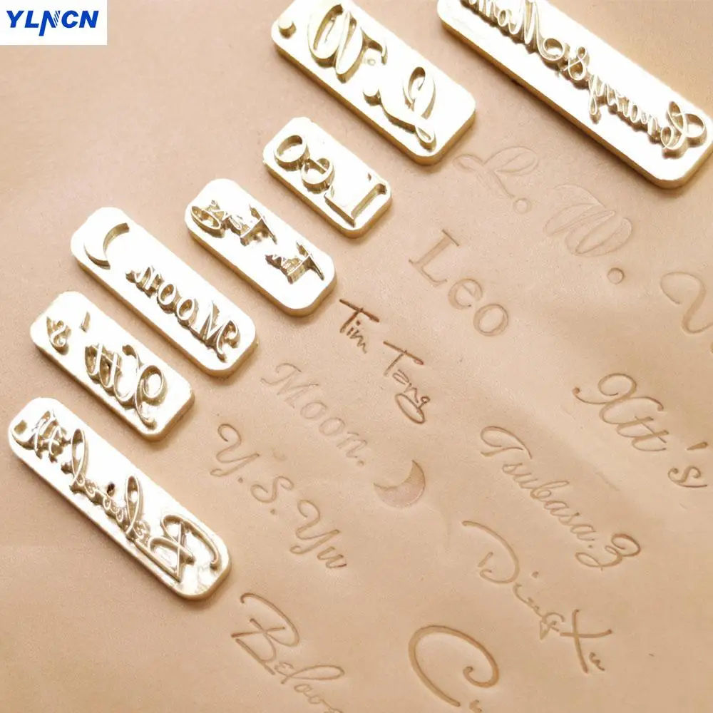 Custom Design Leather Hot Foil embossing  Stamping leather craft handmade carving Digital Alphabet  Leather Stamp DIY Mould