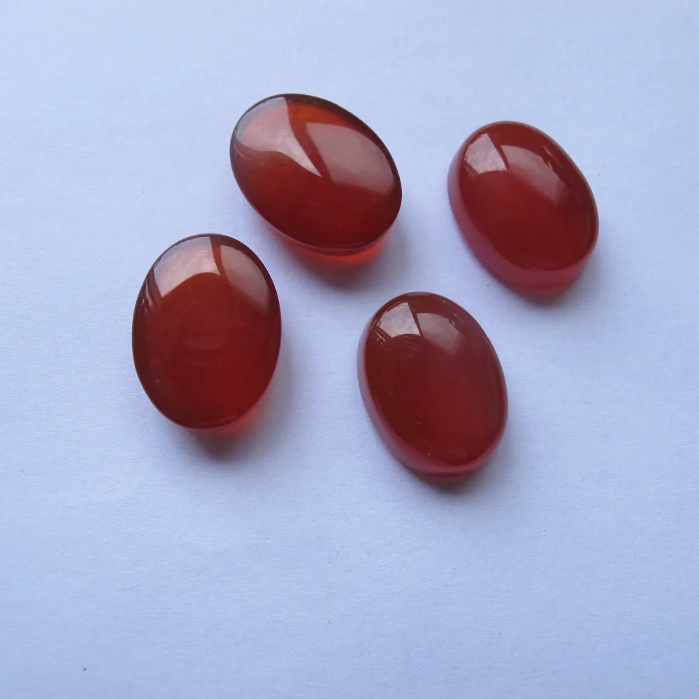 Charming Natural Red Agate Carnelian Bead Cabochon18x26x8mm Oval Gem stone Cabochon fit stone ring Face Jewelry DIY 4pcs/lot