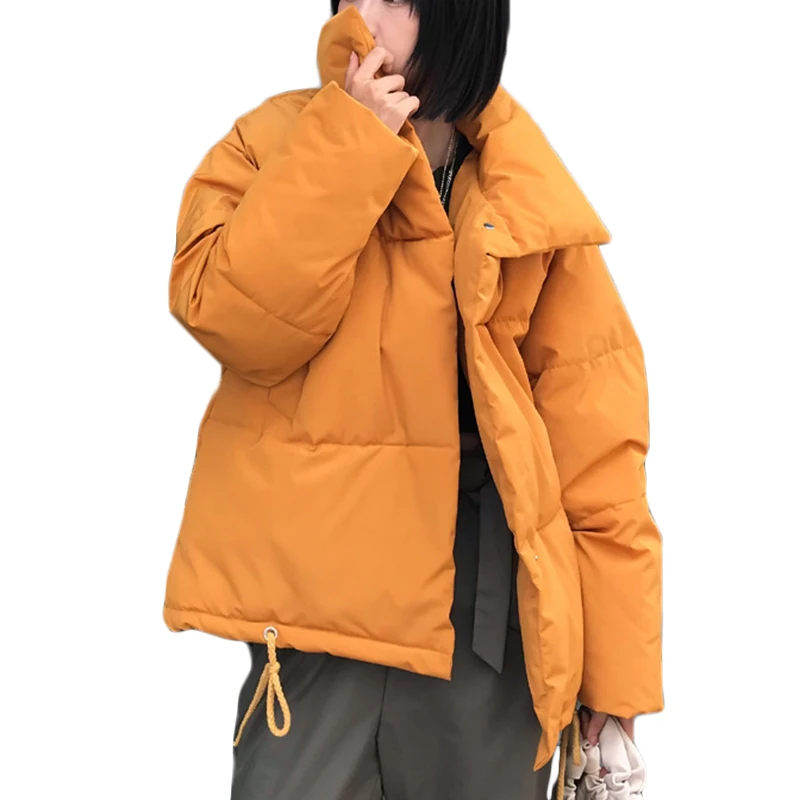 New Women Korean Winter Coat Female Warm Down Cotton Jacket Short Women's Bread service Wadded Jackets Parkas Female Outwear