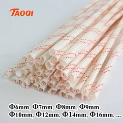 1M/Lot 6mm 7mm 8mm 9mm 10mm 12mm 14mm 16mm 600 Deg High Temperature Braided Soft Fiberglass Sleeving Fiber Glass Tube Tubing