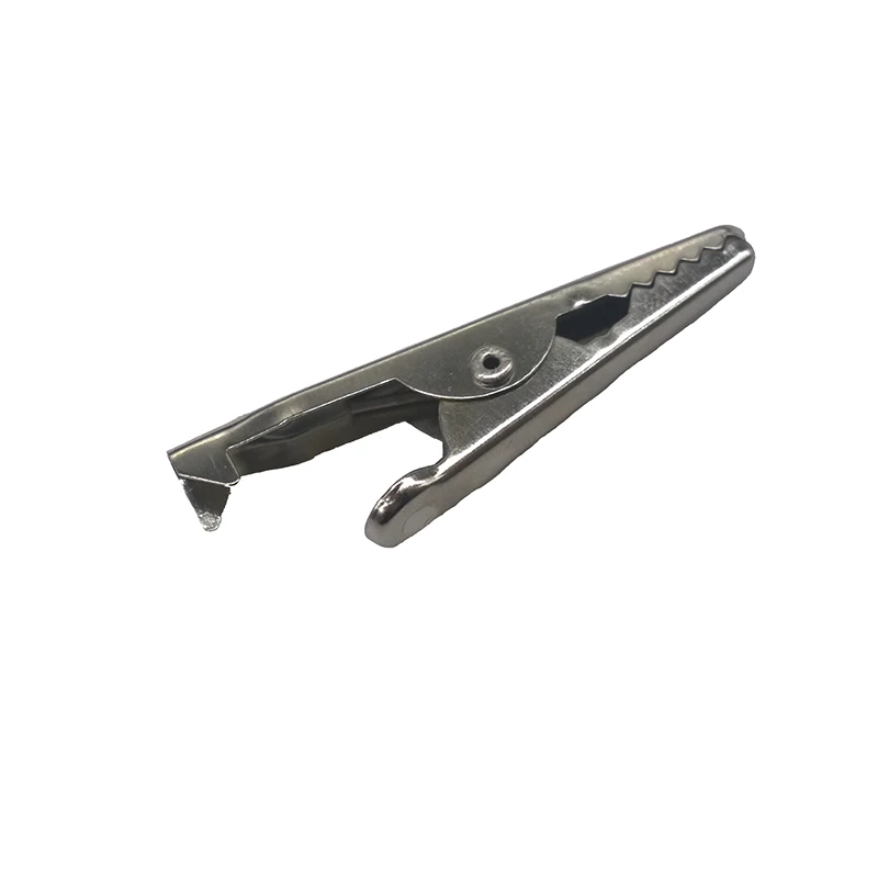 10 pcs/lot 45 MM Metal Crocodile Clips PVC plastic Cold pressing Iron Alligator Clips Electrical Clamp for Testing Probe Meter