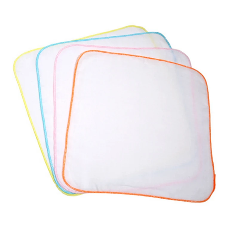 Y308 baby made of pure cotton gauze handkerchief saliva towel Double feeding baby saliva washing a face towel wipes 25*25cm