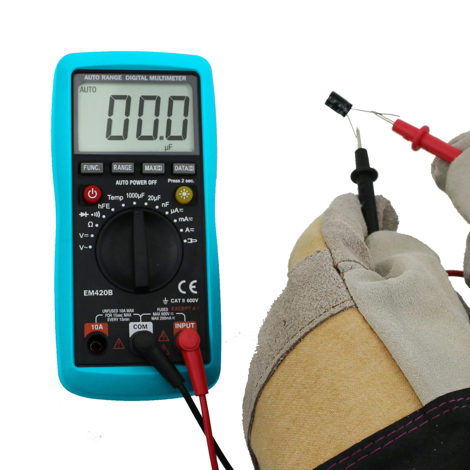 all-sun EM420B Digital Multimeter Continuity Diode Transistor Capacitance Tester Measuring Current With AC/DC Multimeter