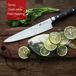 Japanese Gyuto Chef's knife Western Sashimi Sushi Knives fruit knife Multi-func Germany imports 1.4116 steel