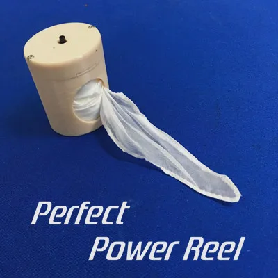 Perfect Power Reel (Flesh/Black Available) Magic Tricks Silk Flying Device Stage Street Magician Props Accessories Gimmick Funny