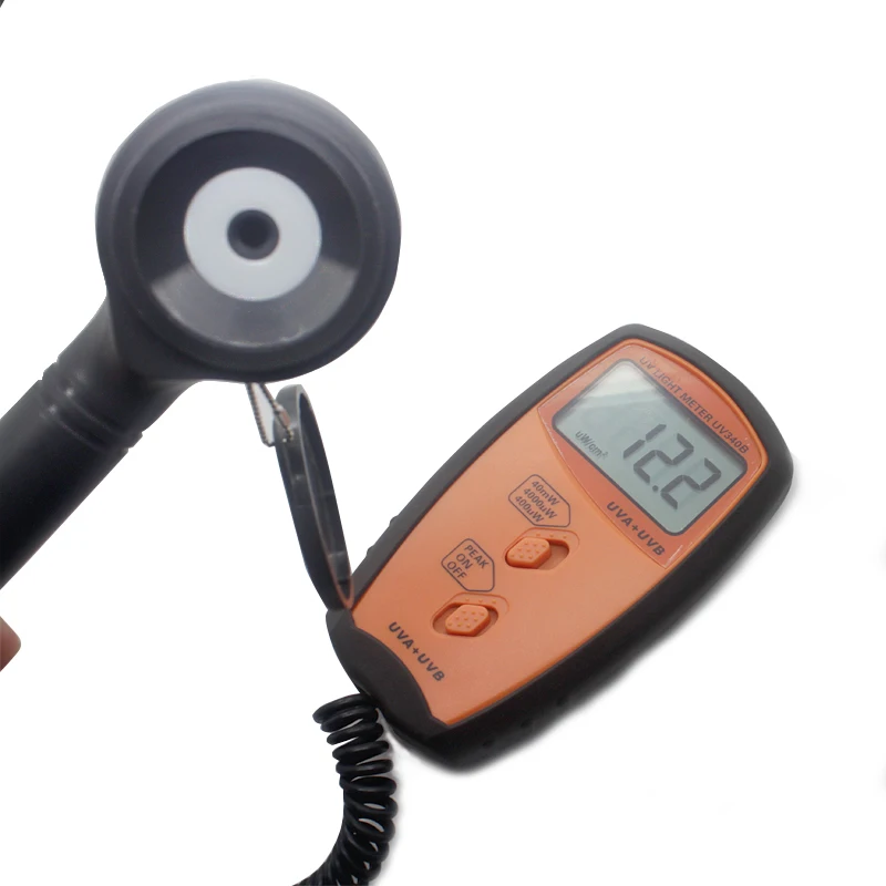 Imagem -04 - Medidor de Luz uv Radiômetros Display Lcd Uva Uvb Ferramentas de Medição Alta Precisão uv Detector Espectro 280nm380nm Profissional uv