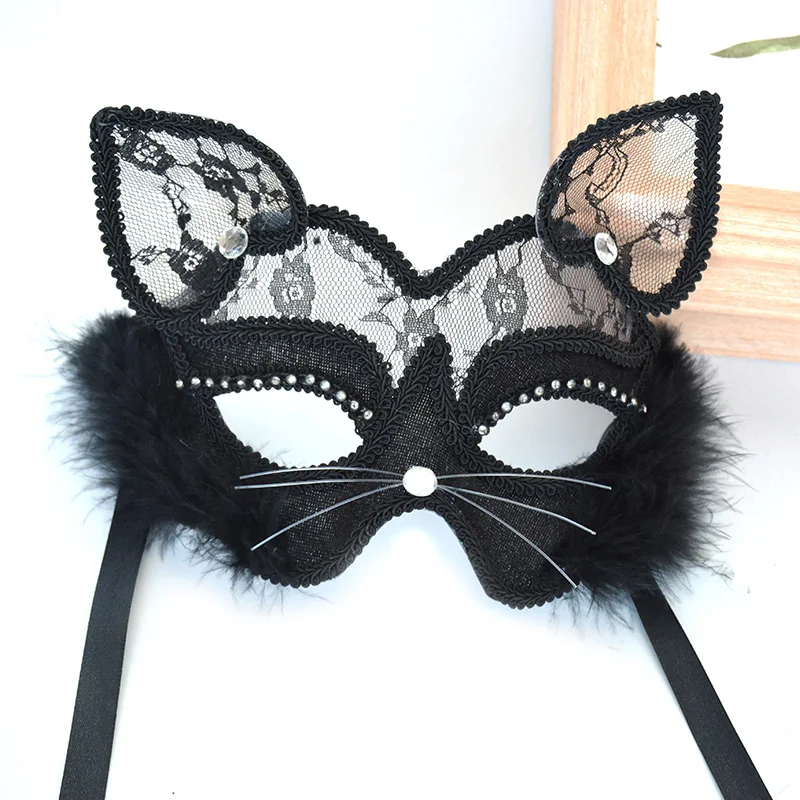 Black Nightclub Princess Lace Fun Fox Masquerade Mask