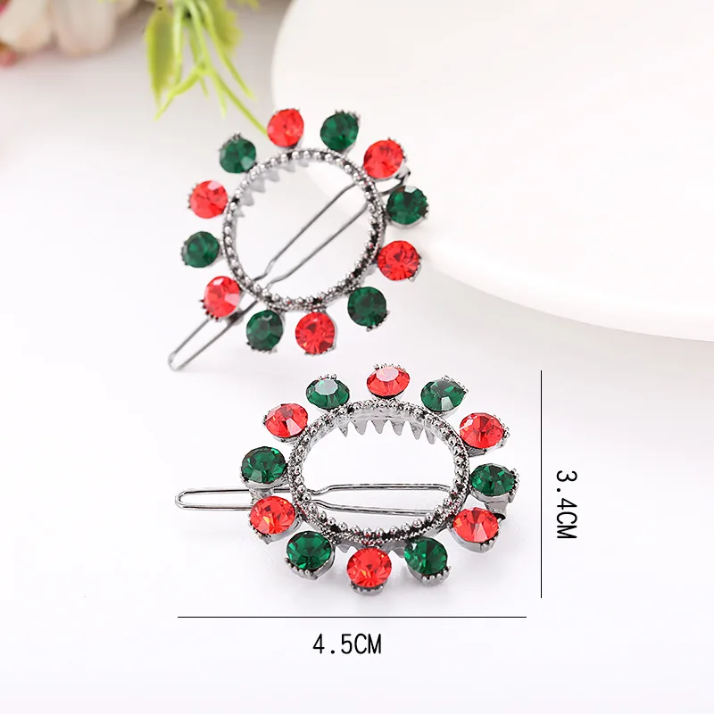 Women Fashion Hairpins Simulate Pearl Hair Clip Crystal Rhinestone Barrette Wedding Jewelry Styling Tools Women Hair Accessories