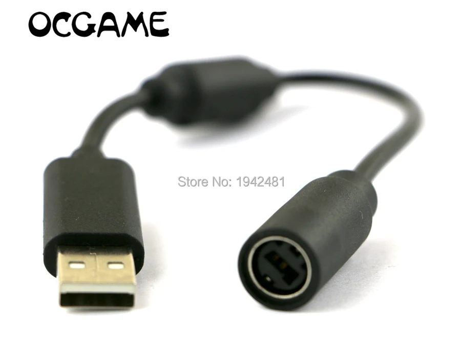 1PC Black Grey For XBOX 360 USB Breakaway Cable Lead Cord Adapter For XBOX360 Wired Controller