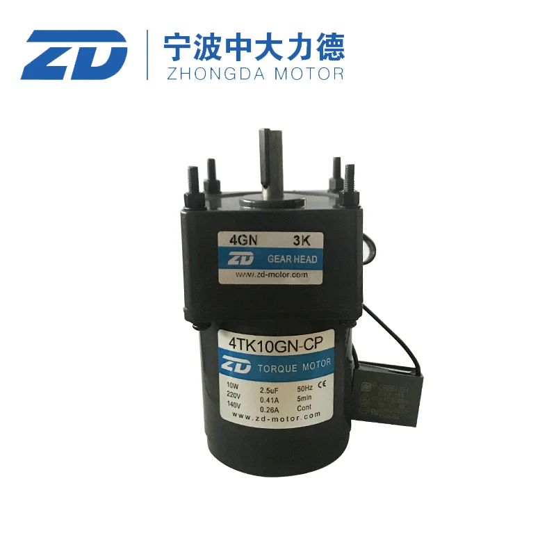 

4TK10GN-CP 220V/10W medium and large blocking motor 4TK10GN-CP torque motor winding material equipment ZD motor