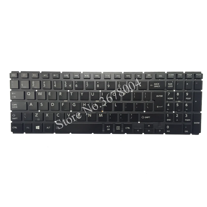 New English keyboard for Toshiba Satellite P50-C P50D-C P50T-C black US/UI Laptop Keyboard PK131NM2B05 Backlight