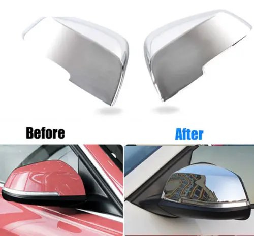 Auto Part Accessories FIT FOR 12- BMW X1 E84 CHROME SIDE MIRROR COVER TRIM MOLDING CAP OVERLAY GARNISH