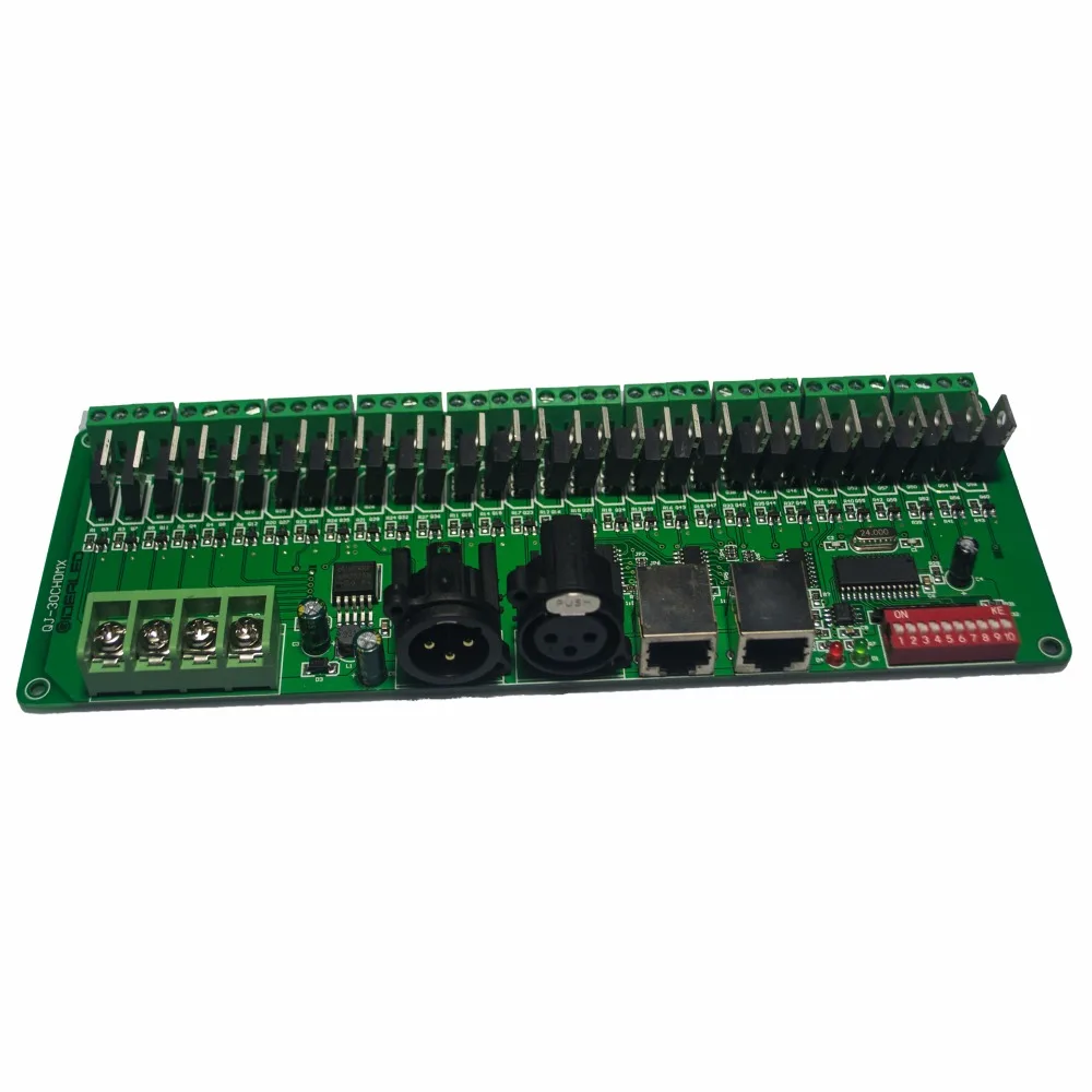 Imagem -04 - Pcba Decodificador Dmx 30 Canais Pwm Dmx512 60a Driver Regulador de Luz Led para Faixa de Luz Led e Módulo de Led Lâmpada de Led