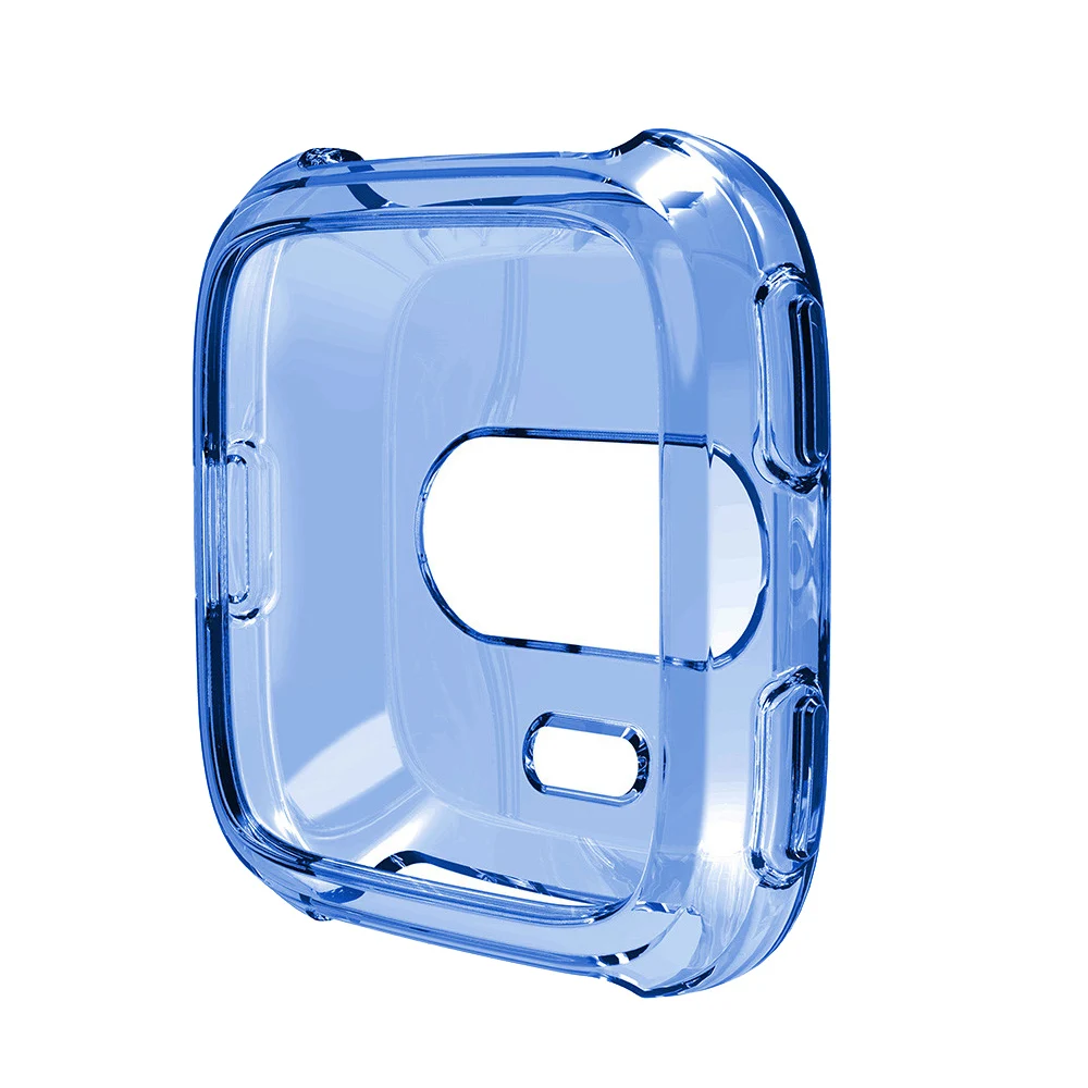 Funda protectora de silicona suave para reloj inteligente Fitbit Versa, accesorios de actividad, marco de carcasa, fundas de reloj de protección completa