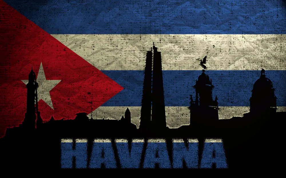 

7x5FT Vintage Cuba Flag Havana City Skyline Cityscape Custom Photo Background Studio Backdrop Vinyl 220cm x 150cm