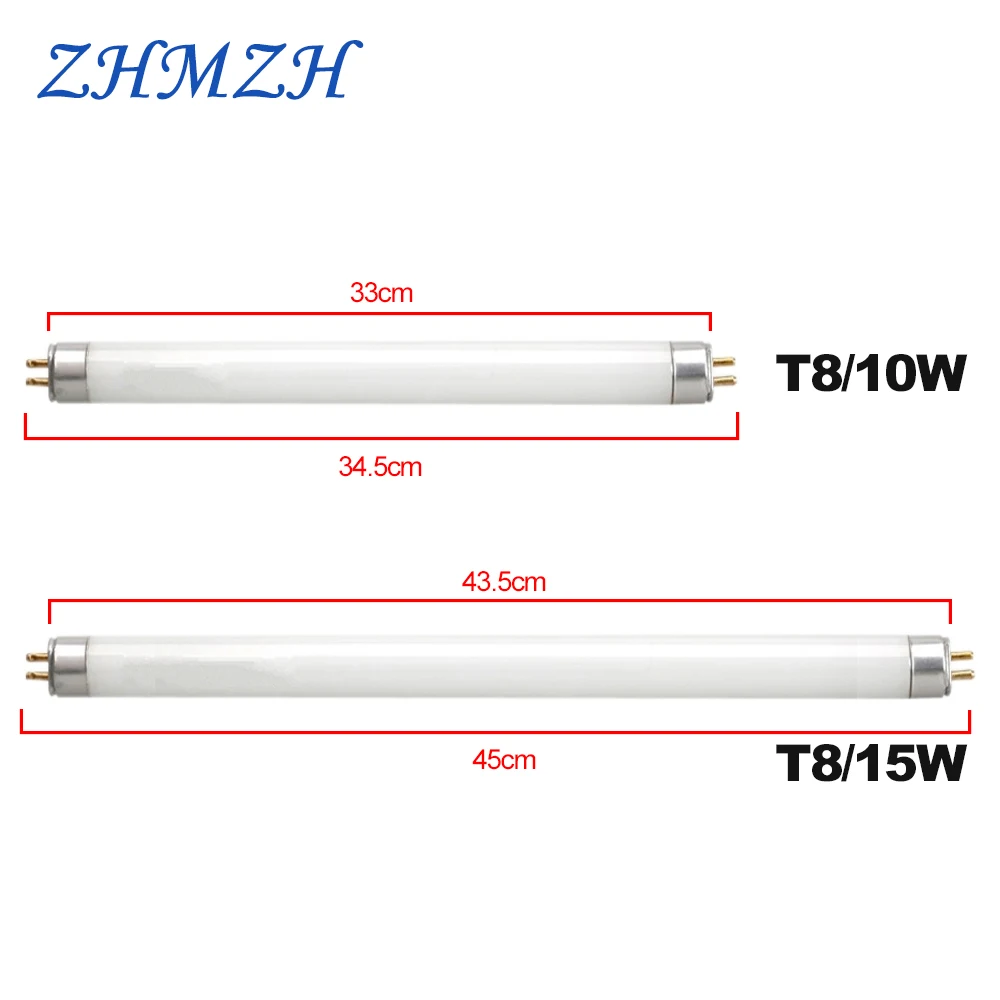 T5 T8 Szúnyog Gyilkos Villanyégő csöves 4W 6W 8W 10W 15W UV ligh Metró 365nm Ibolyántúli Dögvész Szépségtapasz repülni Bug Rovar Kelepce Kék szín ligh