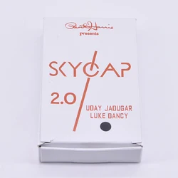 Skycap 2.0 (Black Cap) Magic Tricks Bottle Cap Penetration Magie Close Up Illusion Gimmicks Props Mentalism Comedy