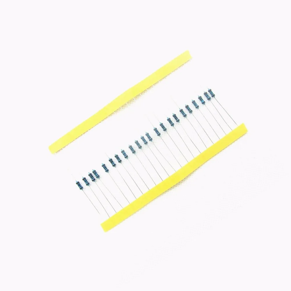 100 قطعة 1/4W المعادن مقاوم من غشاء 470 أوم 470R 1% التسامح الدقة بنفايات