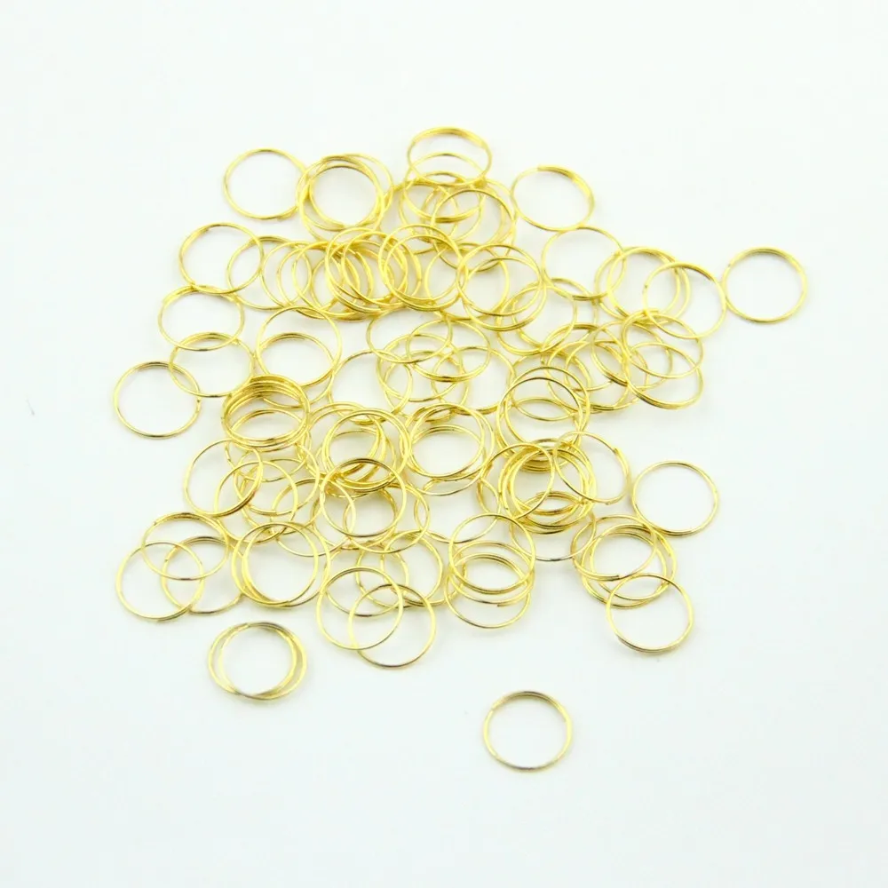 ouro aneis de contas octagon conectores componentes da lampada aco inoxidavel 12 mm 500 pcs 01