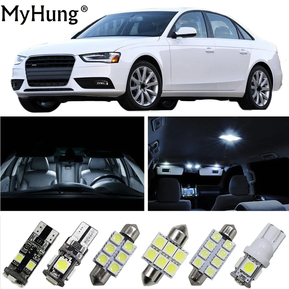 

Внутренний светодиодный светильник для Audi 2013-2017A4 2015S3 2016A3 A4L A5 S5 A6 A7 A3 TT, автомобильные сменные лампы, купольная карта, лампа, 11 шт.