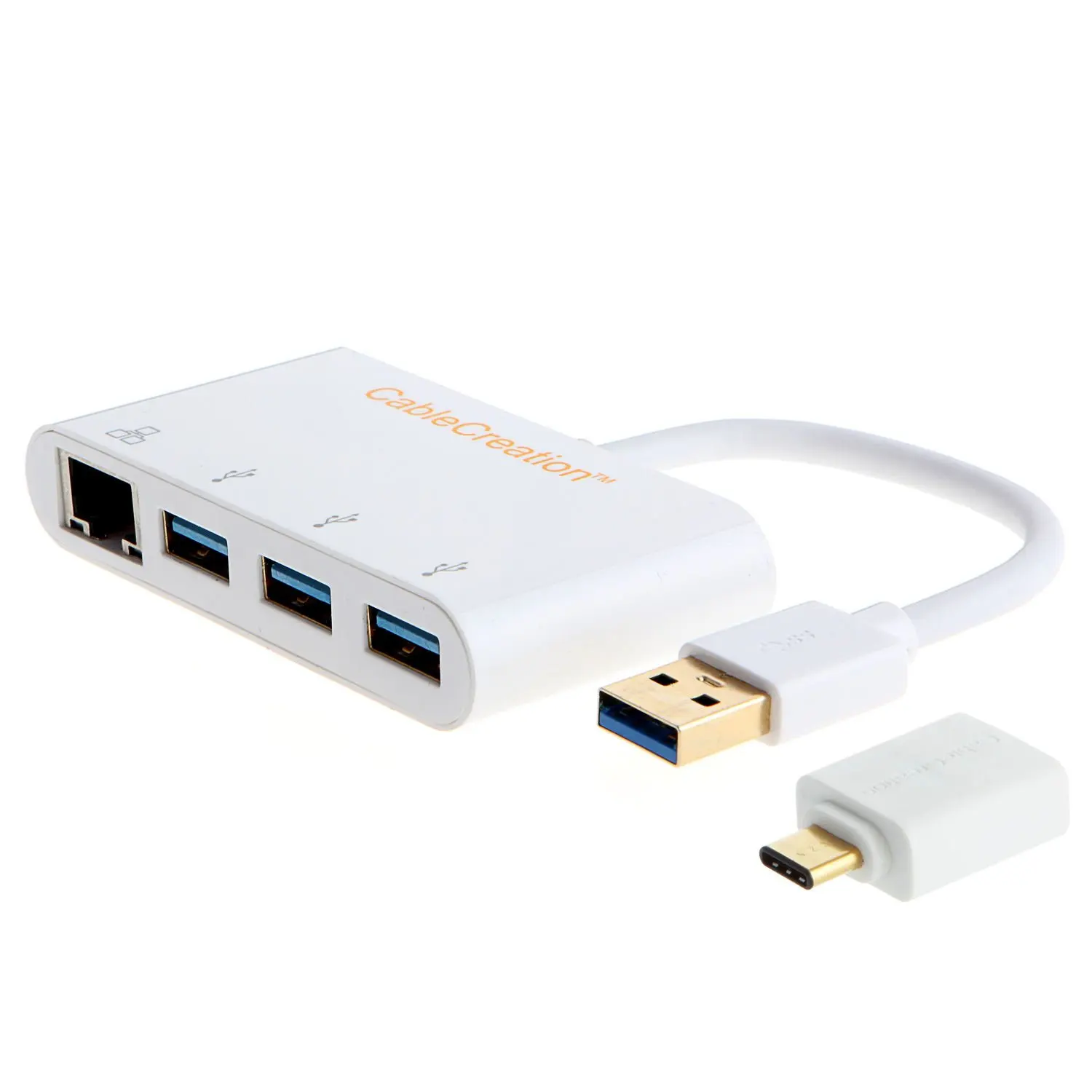 Original jor+ 3.1 hub para 3 portas usb 3.0 + adaptador de porta ethernet gigabit para macbook e outros dispositivos usb3.0 ou tipo c