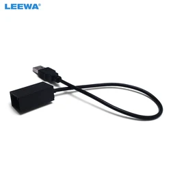 LEEWA AUX Extension USB Adapter Cable Wire For Honda Civic/Jazz/CR-V/Accord/Costa/Odyssey 2009~ OEM Head Unit Audio Media System