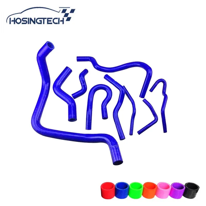 HOSINGTECH-for Honda D15/D16 EG/EK 92-00 silicone radiator hose turbo kit, 9pcs