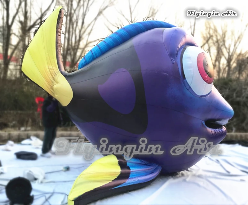 4m/5m Cute Large Inflatable Fish Nemo/Dory Cartoon Sea Animal Balloon For Aquarium And Amusement Park Decoration