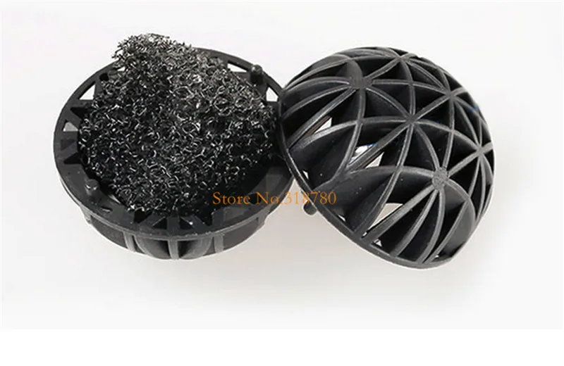 100pcs 16mm Aquarium Filter Media Bio Balls Wet/Dry Koi Fish Tank Pond Filter Aquarium Filters Accesossies