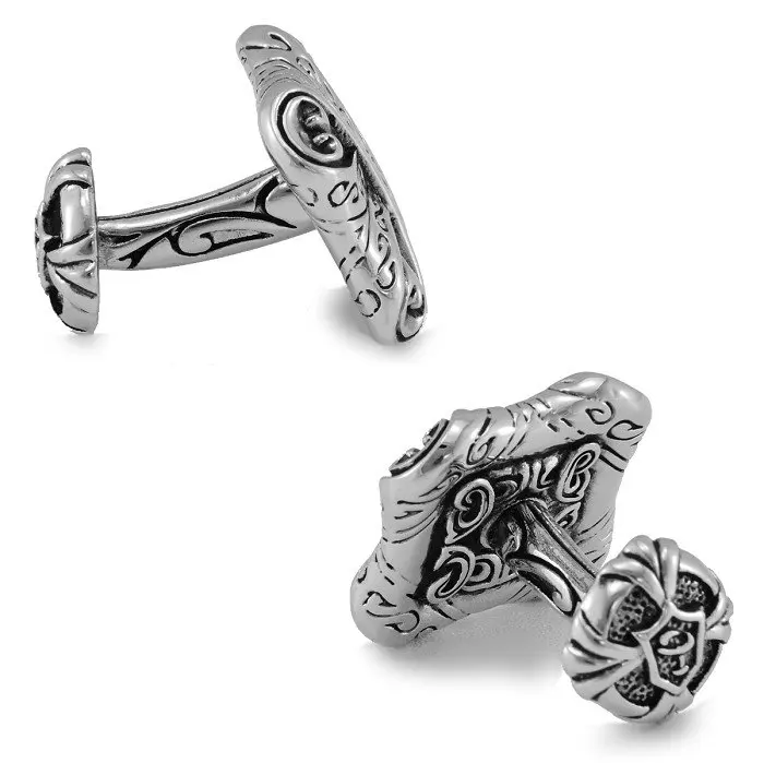 SPARTA White Gold Electroplated The letter stone Cufflinks men's Cuff Links + Free Shipping !!! metal buttons