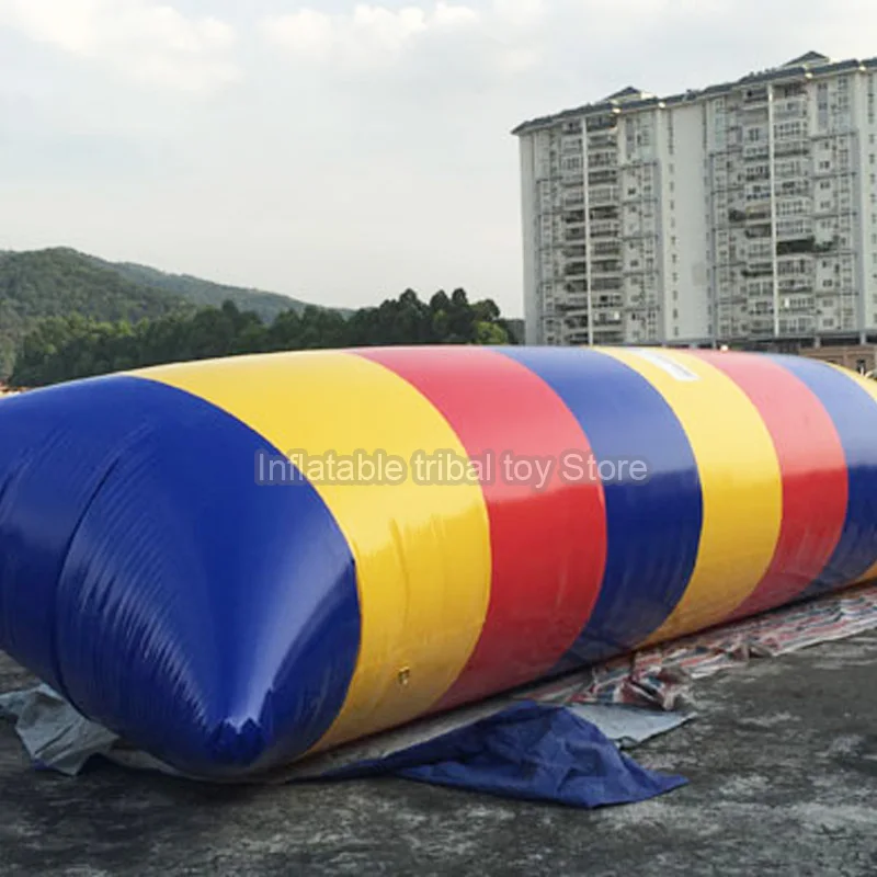 Custom Cheap Inflatable Water Jumping Pad, 7x3m Inflatable Water Blob, Inflatable Water Launch Pad for Sale