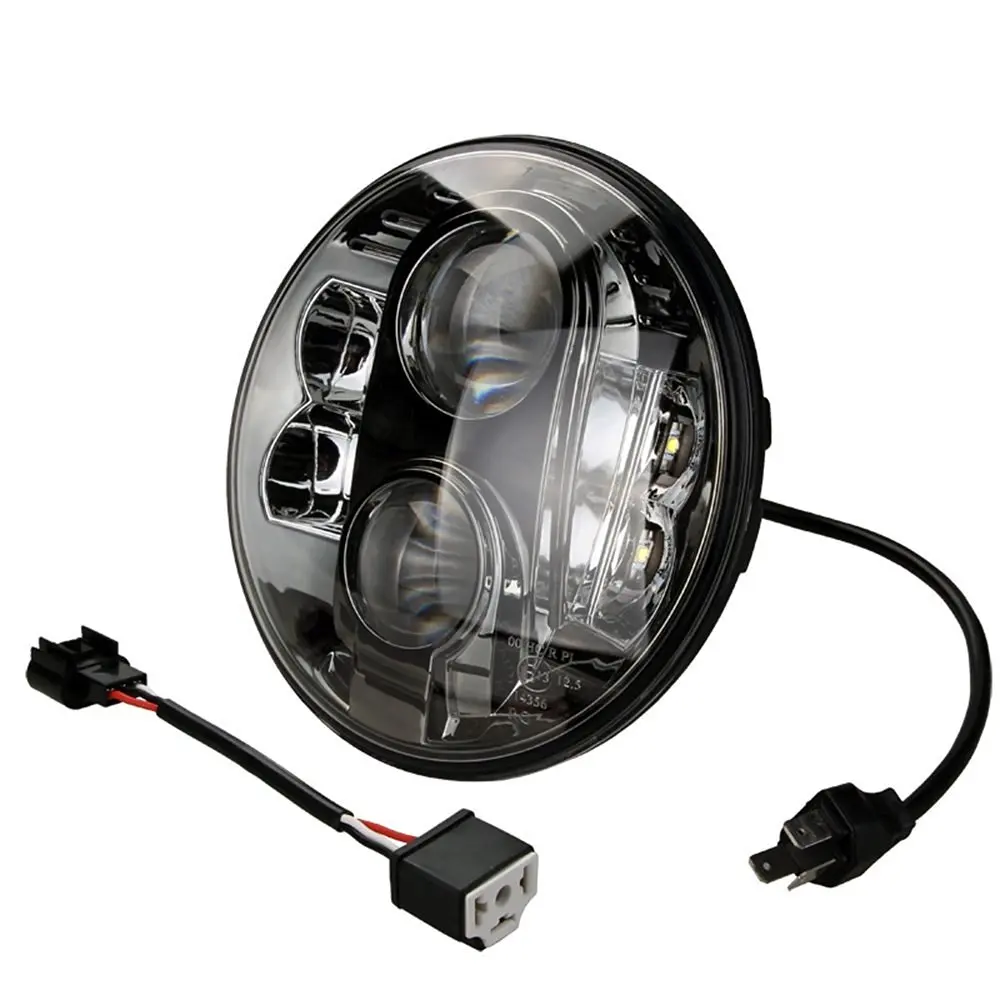 New E13 Approved 7 inch LED headlight 80W Round hi lo beam DRL H4 to H13 Led Headlamp for Jeep Wrangler