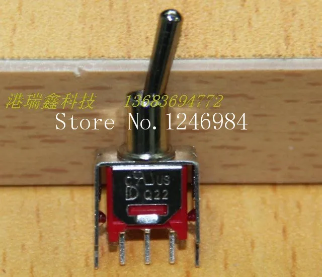 [SA]TS-4 C-S20 -pin single tripod two tranches M5.08 small toggle switch 2MS1 Taiwan Deli Wei Q22--50pcs/lot