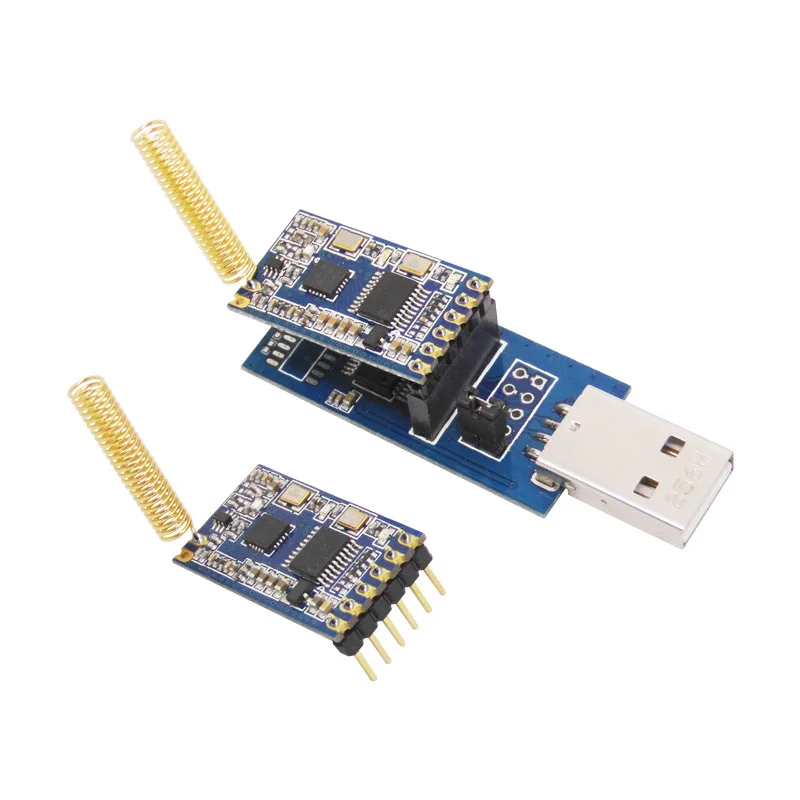 2 Stks/partij SV610-1400 M Rf Draadloze Module Kit (868 Mhz SV610-TTL + Usb Bridge Board + Lente antenne)