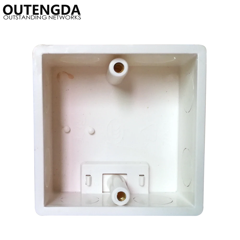 European 86 type In-wall Junction Box Socket Switch Bottom Box 77*77mm installed into the wall for Mount 86-type Wireless AP etc